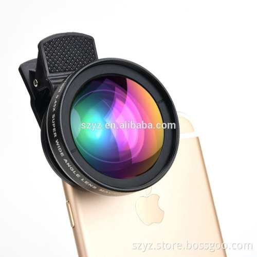 Mobile Phone 0.45x Super Wide Angle Lens 12.5x Super Macro Lens Universal professional HD camera lens for